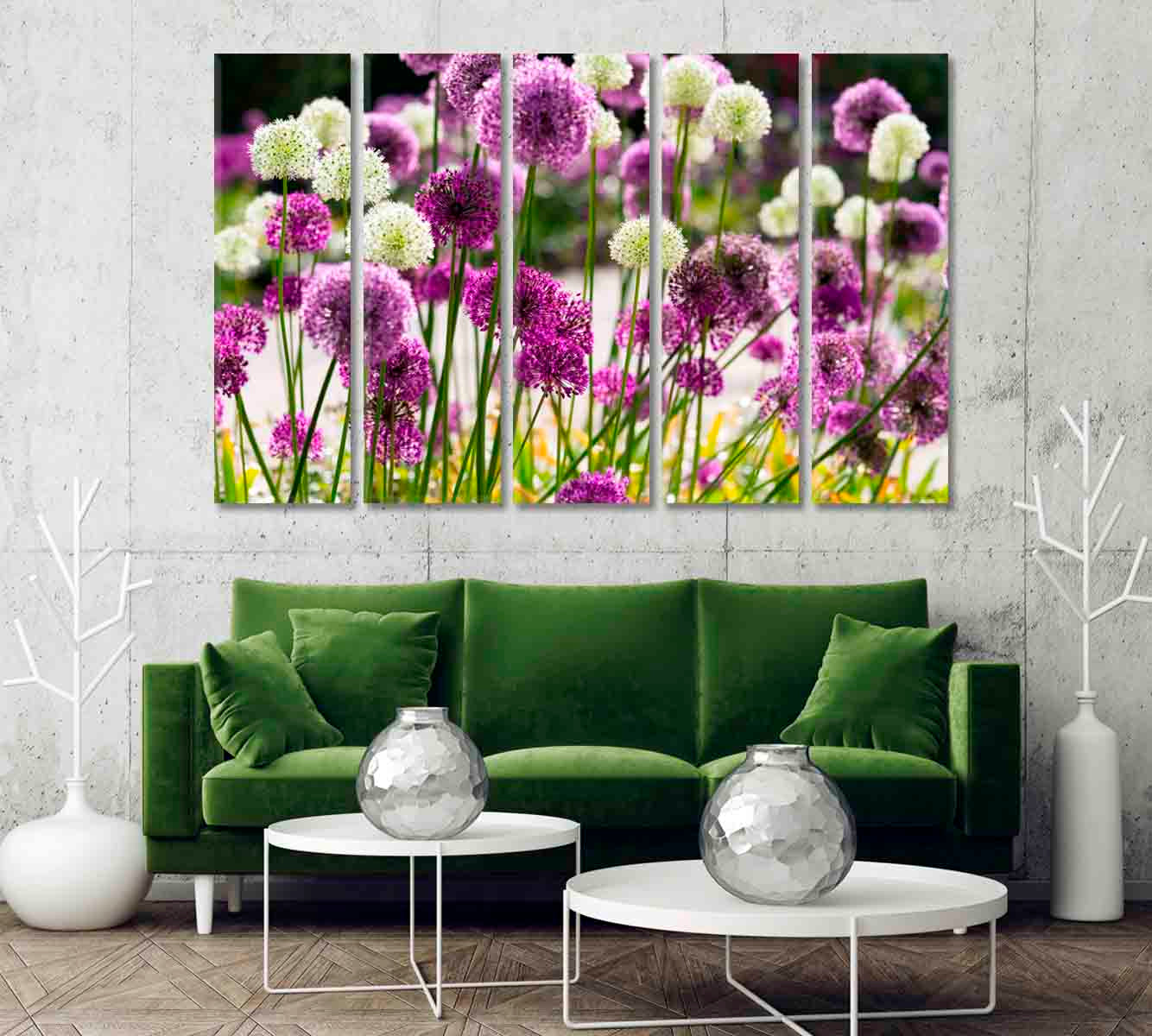 Beautiful Allium Bloom Canvas Print-Canvas Print-CetArt-1 Panel-24x16 inches-CetArt