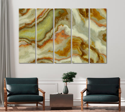 Abstract Green Marble Onyx Canvas Print-Canvas Print-CetArt-1 Panel-24x16 inches-CetArt