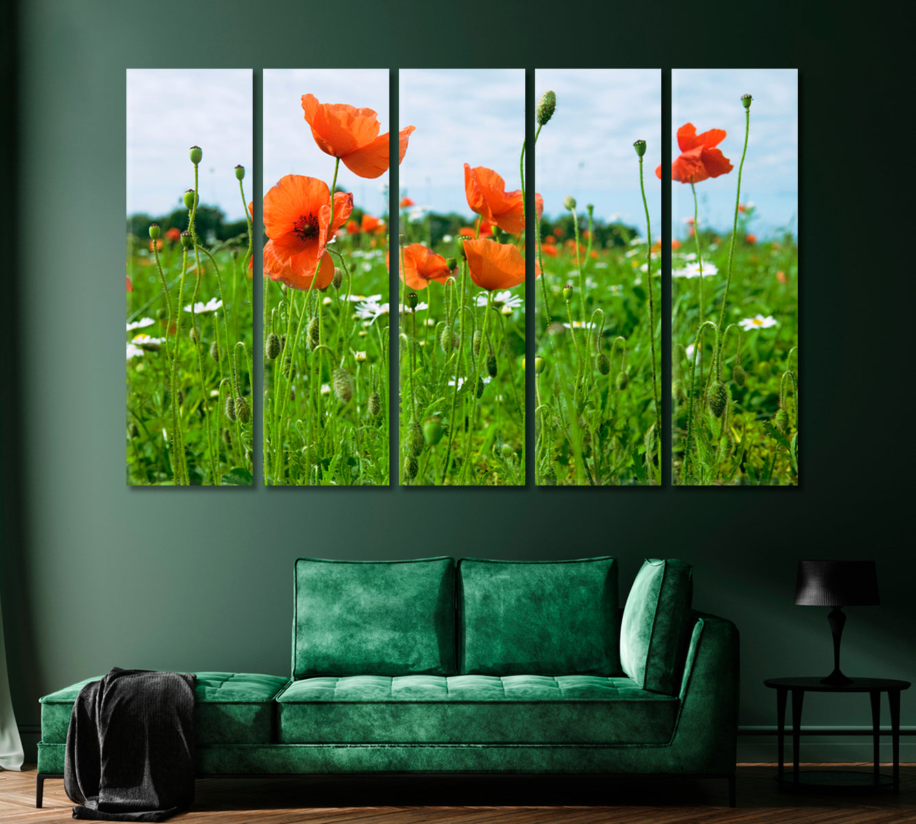 Wildflowers Canvas Print-Canvas Print-CetArt-1 Panel-24x16 inches-CetArt