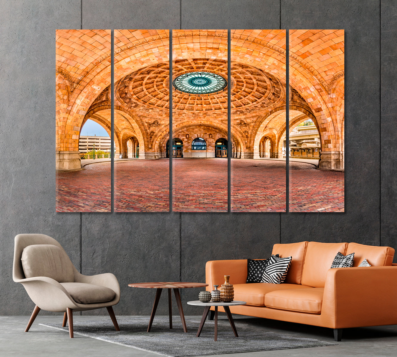 Historic Pittsburgh Train Station USA Canvas Print-Canvas Print-CetArt-1 Panel-24x16 inches-CetArt