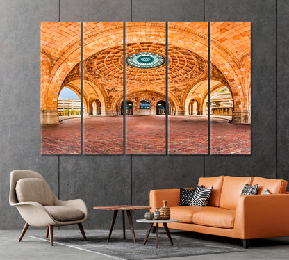 Historic Pittsburgh Train Station USA Canvas Print-Canvas Print-CetArt-1 Panel-24x16 inches-CetArt