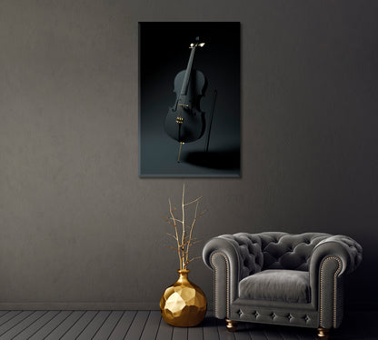 Black Violin Canvas Print-Canvas Print-CetArt-1 panel-16x24 inches-CetArt