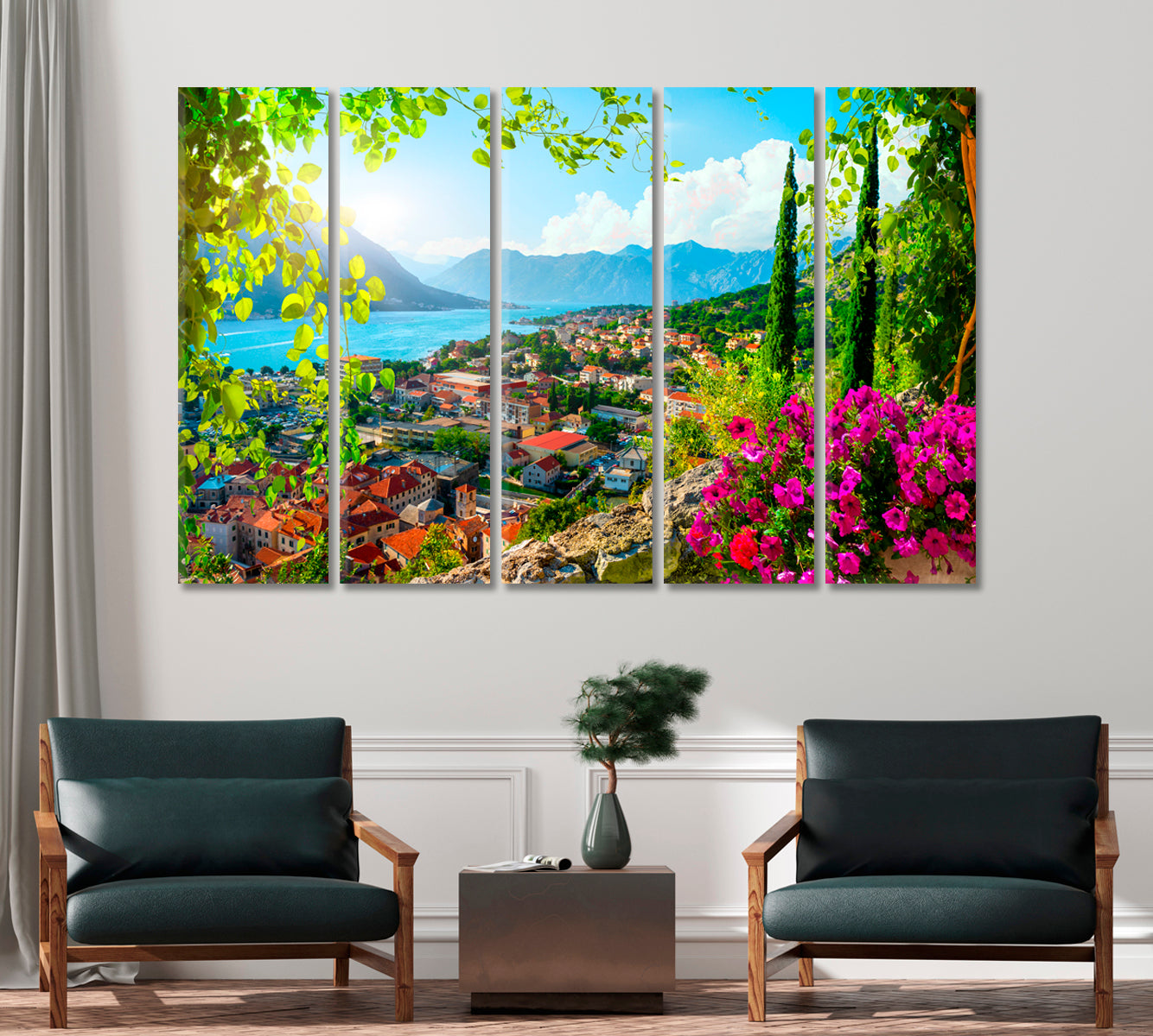 Boka Kotor Bay Montenegro Canvas Print-Canvas Print-CetArt-1 Panel-24x16 inches-CetArt