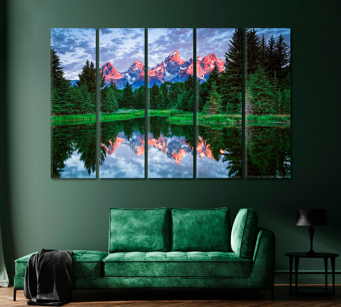 Schwabacher Landing Grand Teton National Park Canvas Print-Canvas Print-CetArt-1 Panel-24x16 inches-CetArt