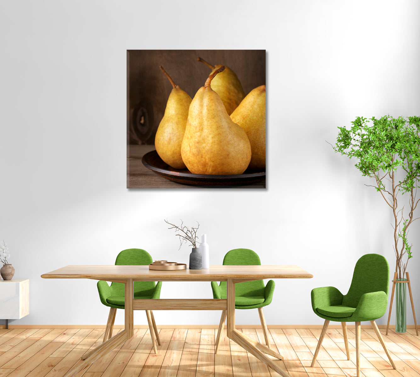 Ripe Pears Canvas Print-Canvas Print-CetArt-1 panel-12x12 inches-CetArt