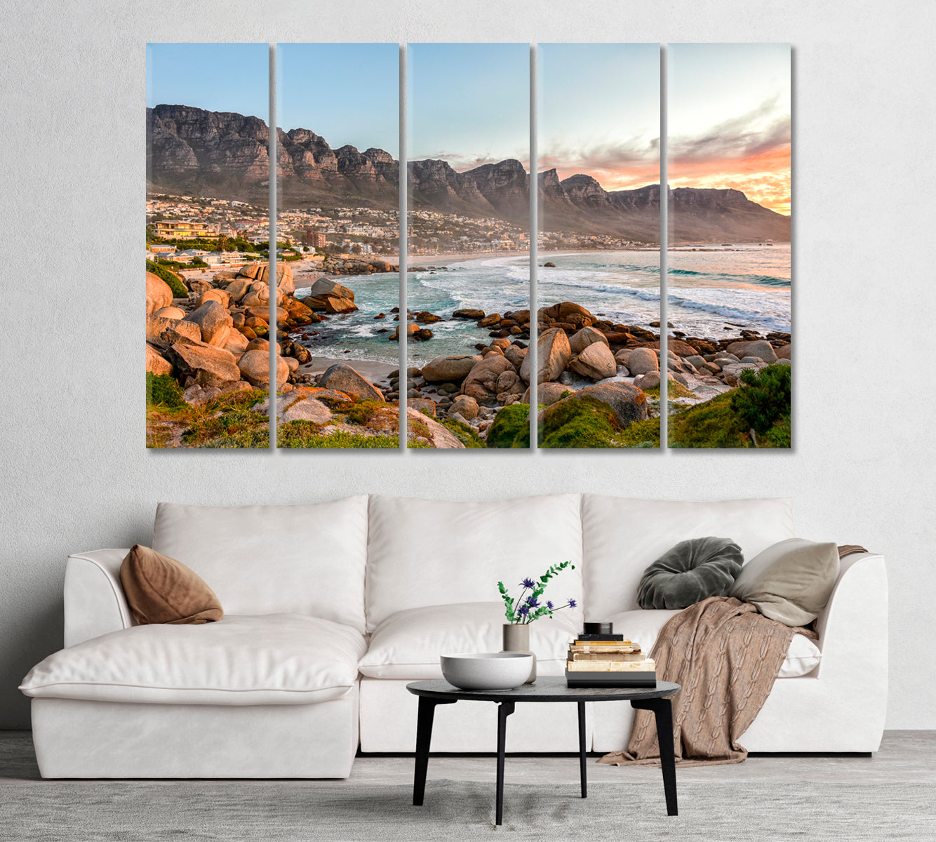 Camps Bay Beach South Africa Canvas Print-Canvas Print-CetArt-1 Panel-24x16 inches-CetArt