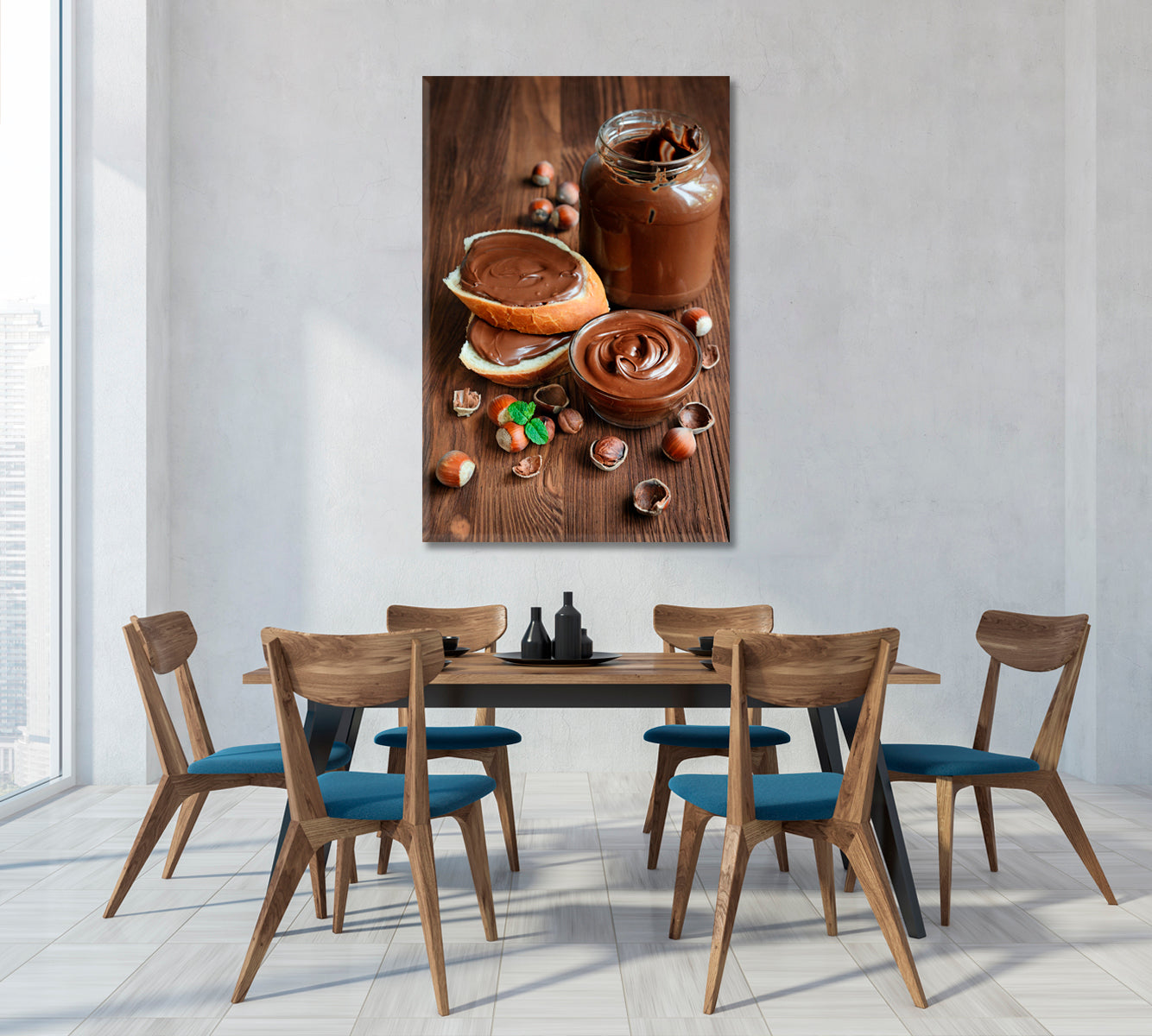 Chocolate with Hazelnut Canvas Print-Canvas Print-CetArt-1 panel-16x24 inches-CetArt