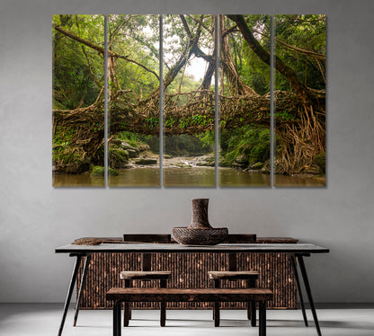 Living Root Bridge Cherrapunji India Canvas Print-Canvas Print-CetArt-1 Panel-24x16 inches-CetArt