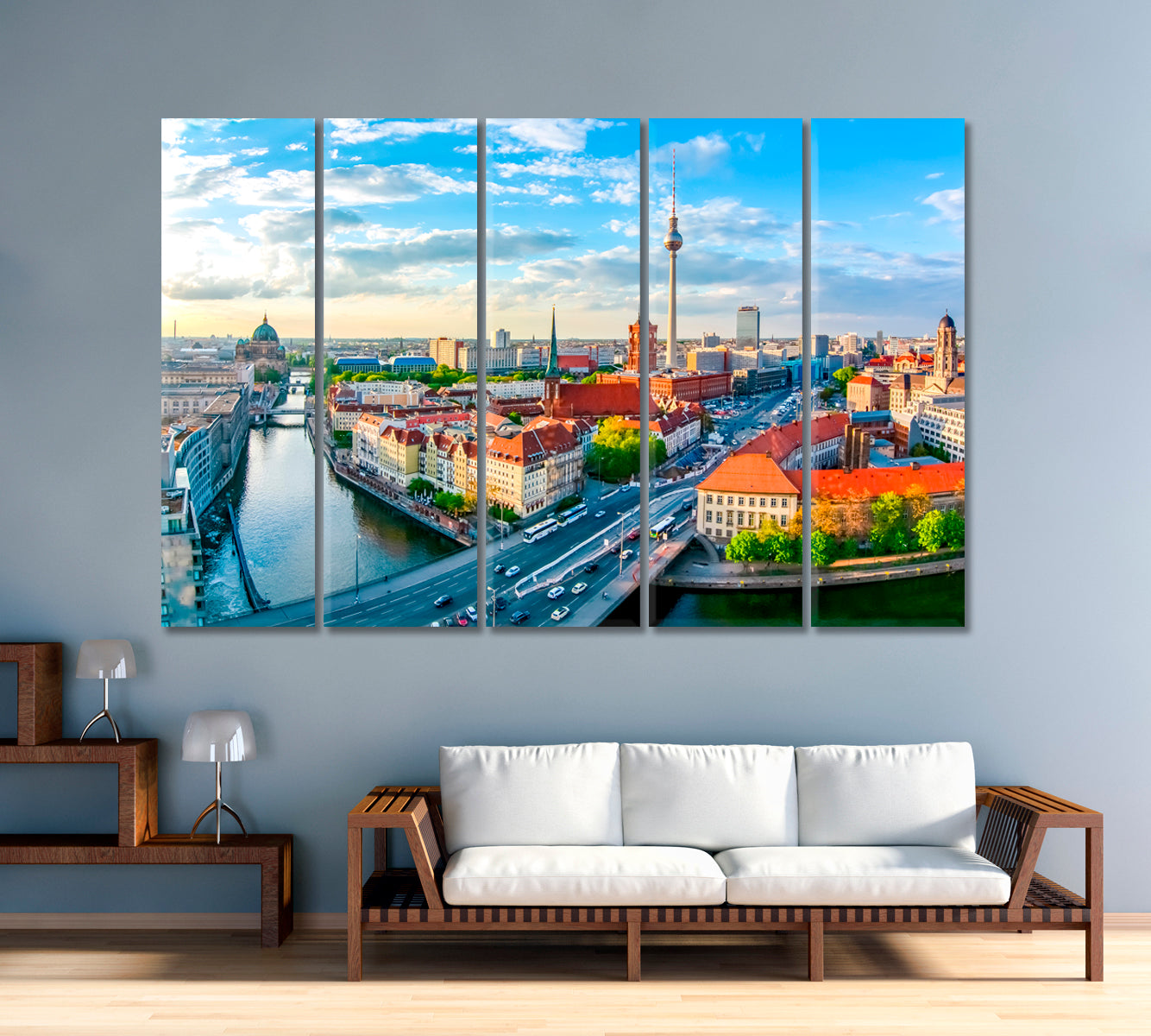 Berlin Cityscape Germany Canvas Print-Canvas Print-CetArt-1 Panel-24x16 inches-CetArt