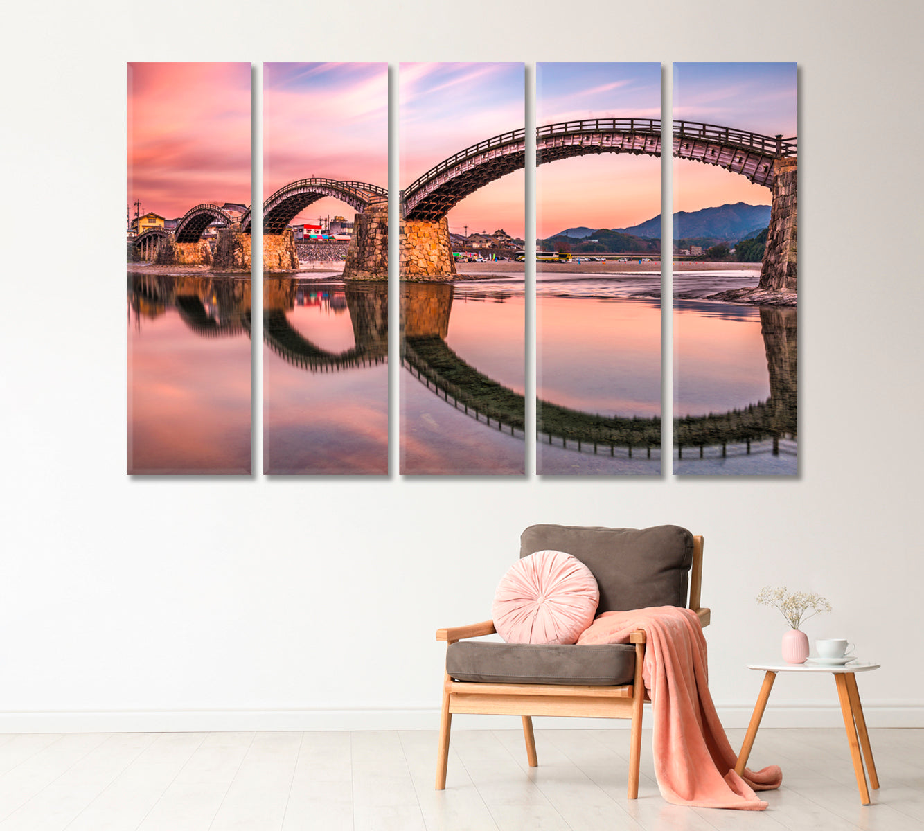 Kintaikyo Bridge Iwakuni Japan Canvas Print-Canvas Print-CetArt-1 Panel-24x16 inches-CetArt