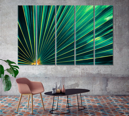 Tropical Palm Leaves Canvas Print-Canvas Print-CetArt-1 Panel-24x16 inches-CetArt