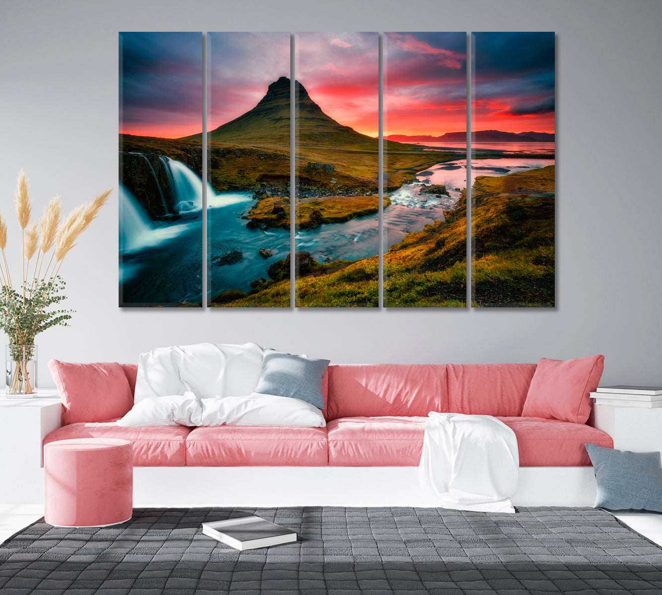 Mount Kirkjufell Iceland Canvas Print-Canvas Print-CetArt-1 Panel-24x16 inches-CetArt