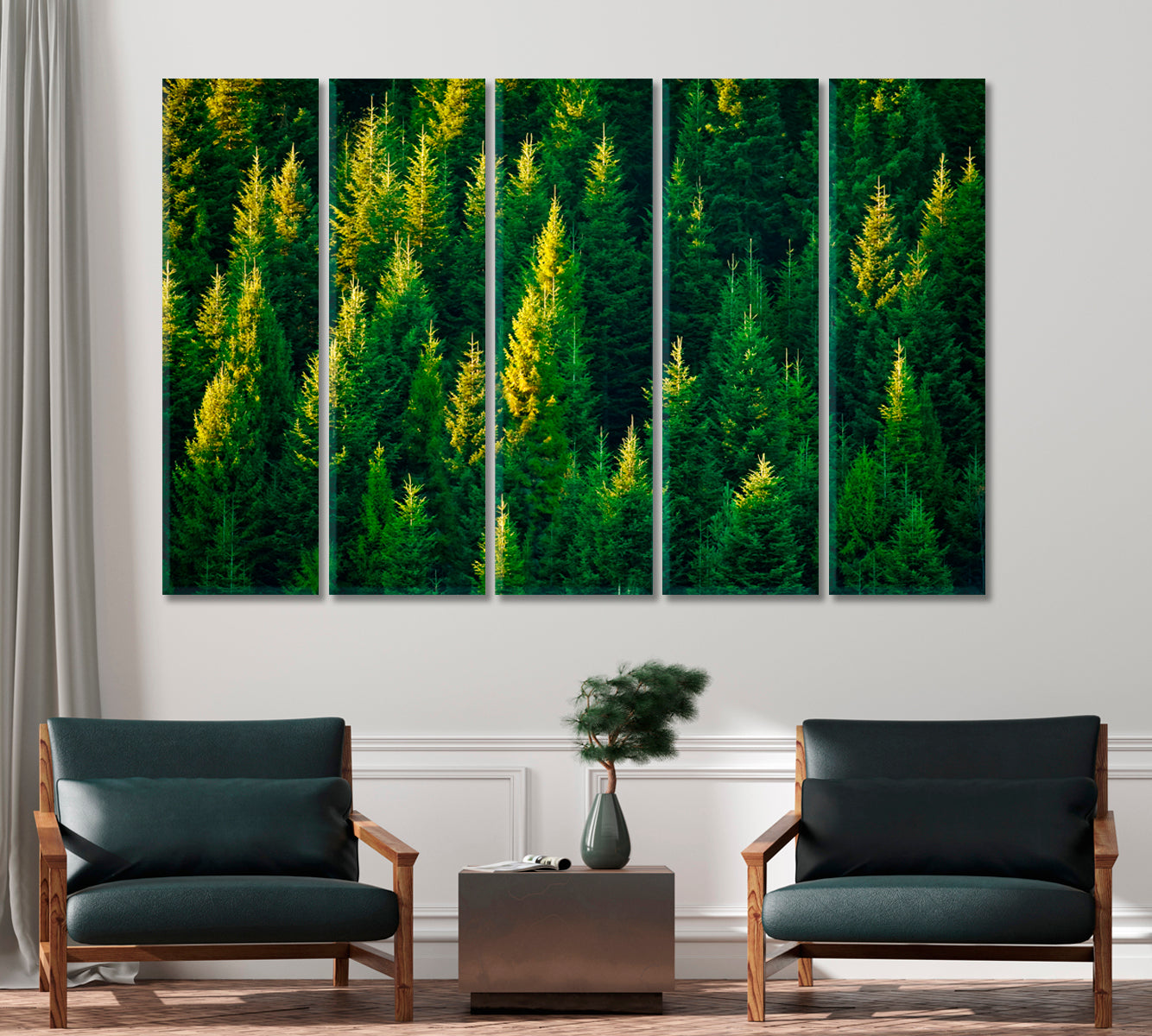 Summer Spruce Forest Canvas Print-Canvas Print-CetArt-1 Panel-24x16 inches-CetArt