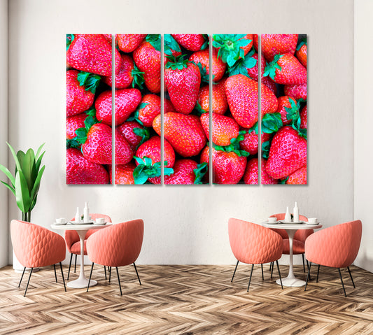 Sweet Ripe Strawberry Canvas Print-Canvas Print-CetArt-1 Panel-24x16 inches-CetArt