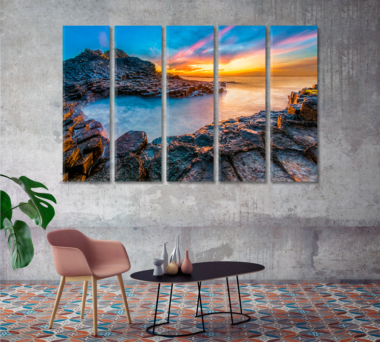 Beautiful Beach Ganh Da Dia in Phu Yen Vietnam Canvas Print-Canvas Print-CetArt-1 Panel-24x16 inches-CetArt