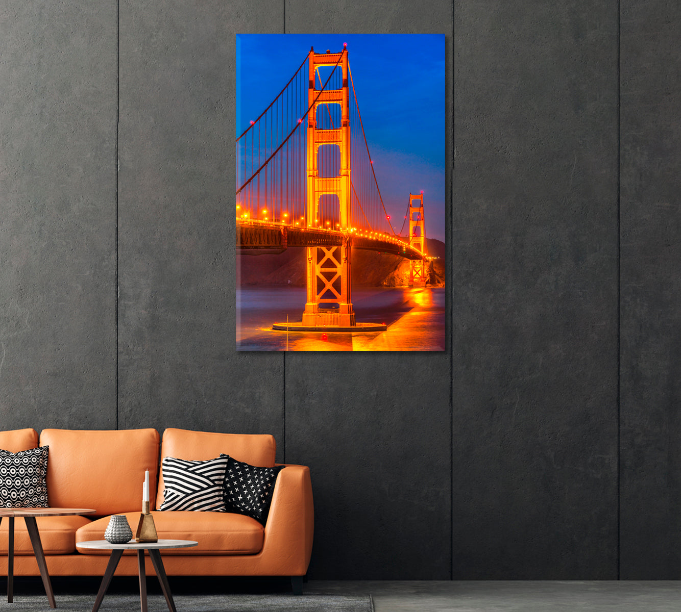 Golden Gate Bridge San Francisco USA Canvas Print-Canvas Print-CetArt-1 panel-16x24 inches-CetArt