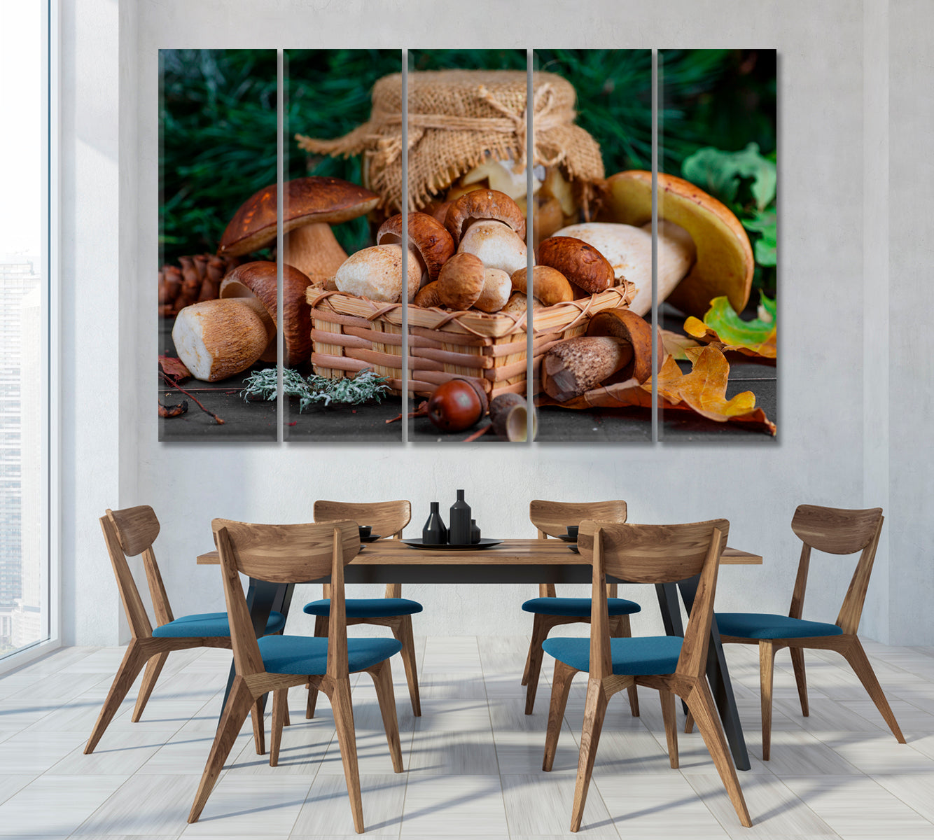 Mushrooms Boletus Canvas Print-Canvas Print-CetArt-1 Panel-24x16 inches-CetArt