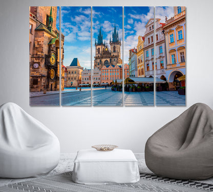 Old Town Square Prague Czech Republic Canvas Print-Canvas Print-CetArt-1 Panel-24x16 inches-CetArt