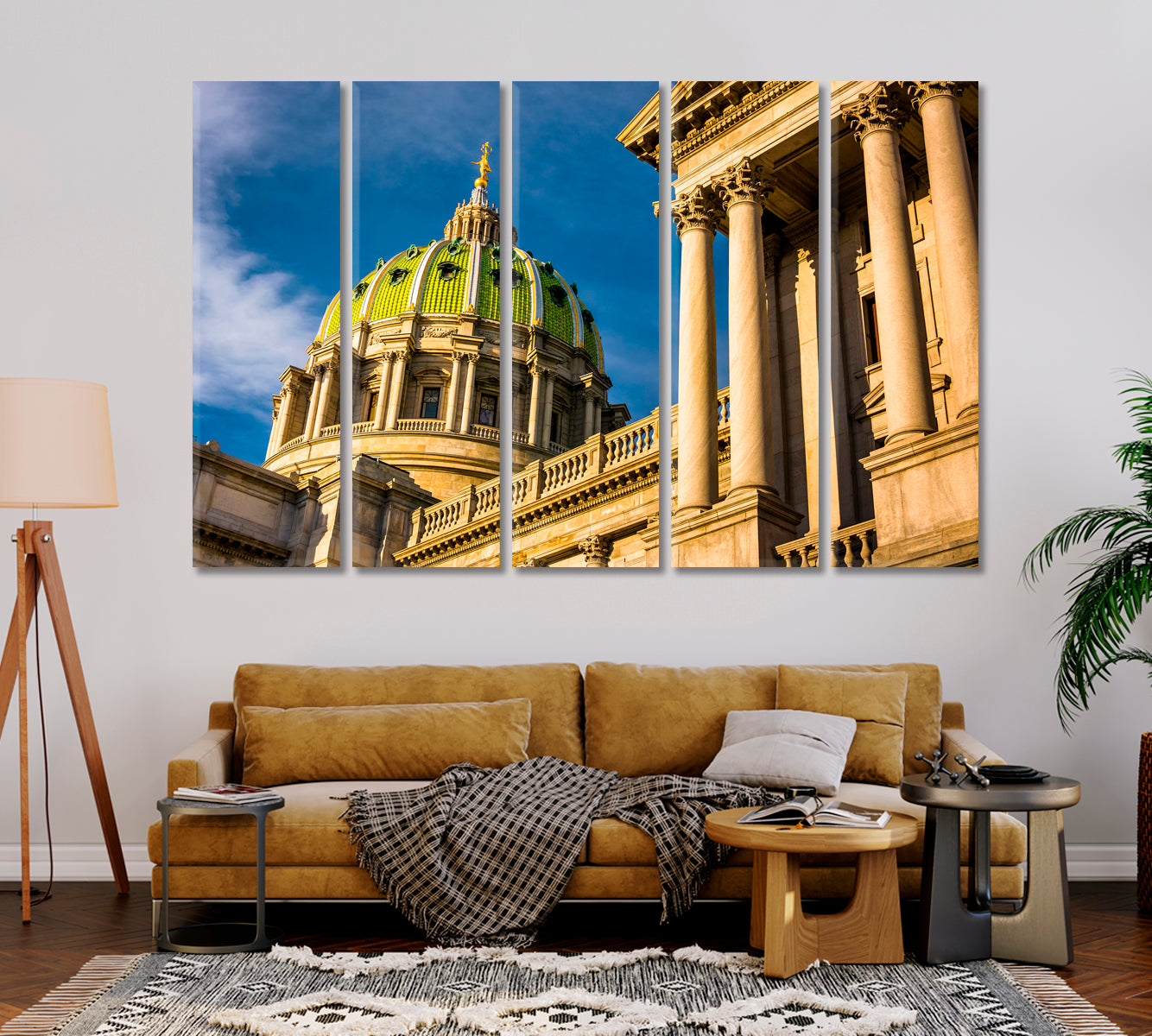 Pennsylvania State Capitol Harrisburg Canvas Print-Canvas Print-CetArt-1 Panel-24x16 inches-CetArt