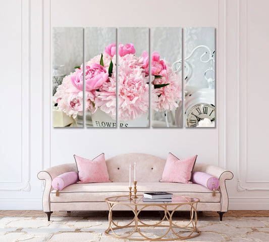 Beautiful Fresh Peony Flower Canvas Print-Canvas Print-CetArt-1 Panel-24x16 inches-CetArt