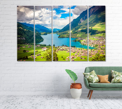 Lungern River Switzerland Canvas Print-Canvas Print-CetArt-1 Panel-24x16 inches-CetArt