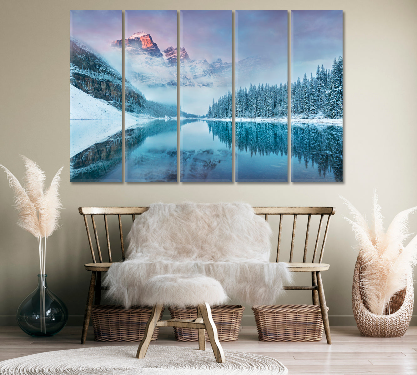 Winter in Banff National Park Canada Canvas Print-Canvas Print-CetArt-1 Panel-24x16 inches-CetArt