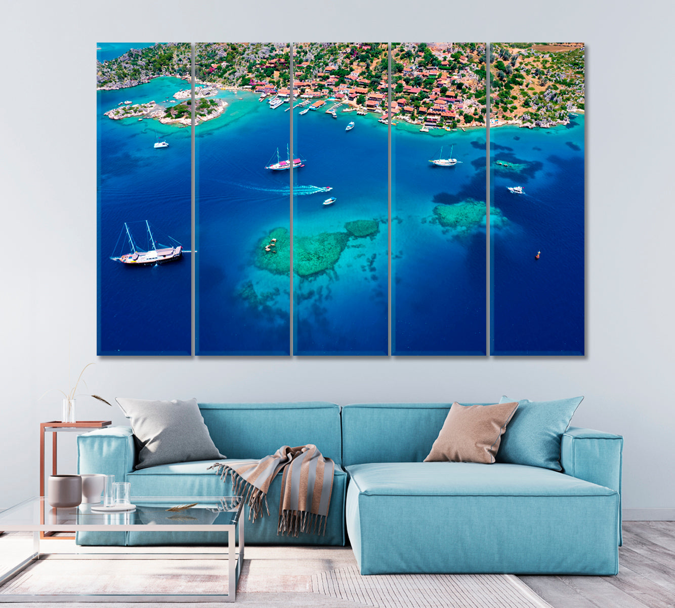 Demre Kekova Submerged City Antalya Turkey Canvas Print-Canvas Print-CetArt-1 Panel-24x16 inches-CetArt