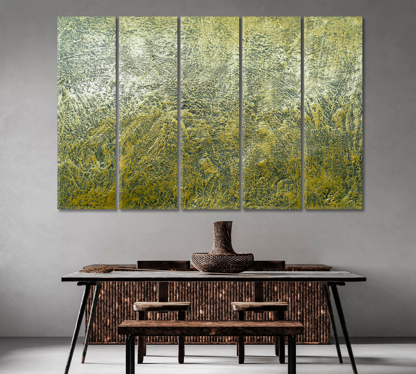 Marble with Bronze Plating Canvas Print-Canvas Print-CetArt-1 Panel-24x16 inches-CetArt