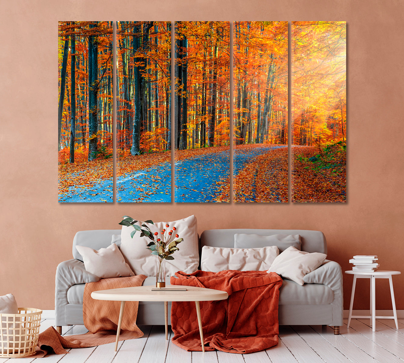 Majestic Autumn Forest Canvas Print-Canvas Print-CetArt-1 Panel-24x16 inches-CetArt