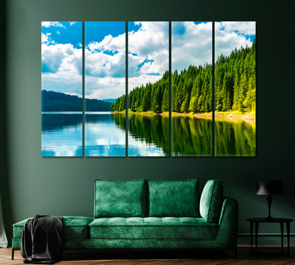 Lake Vidra Romania Canvas Print-Canvas Print-CetArt-1 Panel-24x16 inches-CetArt