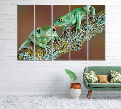 Pair of Wax Frogs Canvas Print-Canvas Print-CetArt-1 Panel-24x16 inches-CetArt