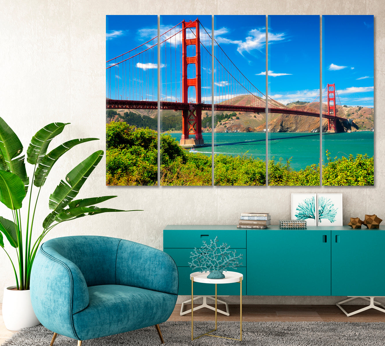 Golden Gate Bridge San Francisco Canvas Print-Canvas Print-CetArt-1 Panel-24x16 inches-CetArt