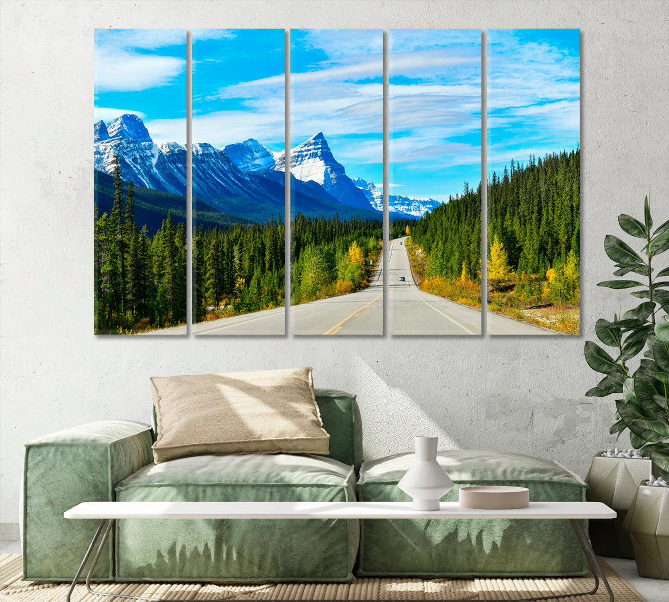 Road 93 Jasper National Park Canada Canvas Print-Canvas Print-CetArt-1 Panel-24x16 inches-CetArt