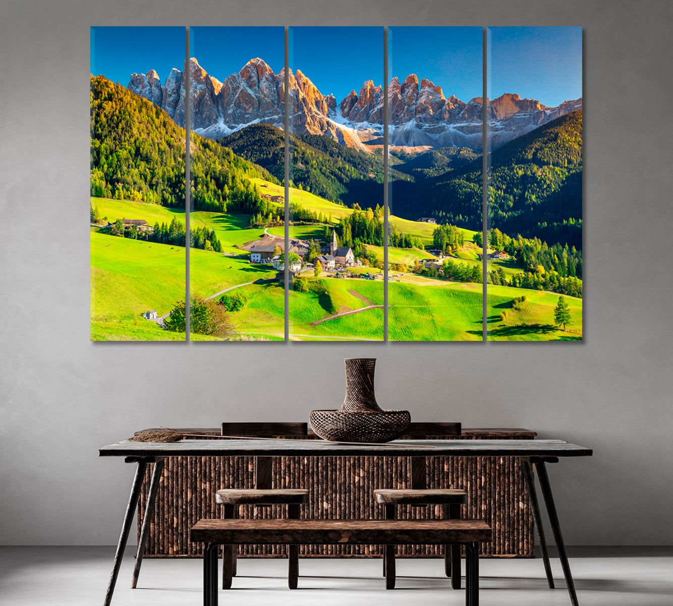 Magical Dolomites Alps Italy Canvas Print-Canvas Print-CetArt-1 Panel-24x16 inches-CetArt