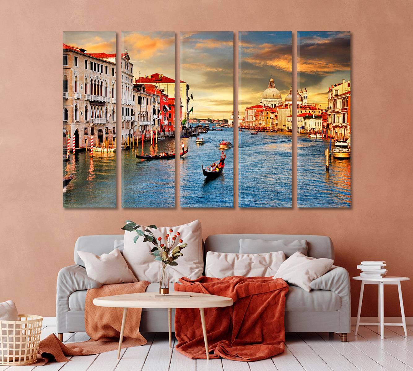 Venice at Sunset Canvas Print-Canvas Print-CetArt-1 Panel-24x16 inches-CetArt