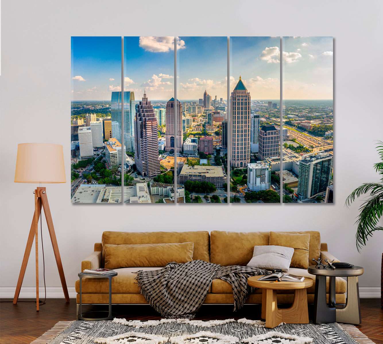 Atlanta Downtown Georgia USA Canvas Print-Canvas Print-CetArt-1 Panel-24x16 inches-CetArt