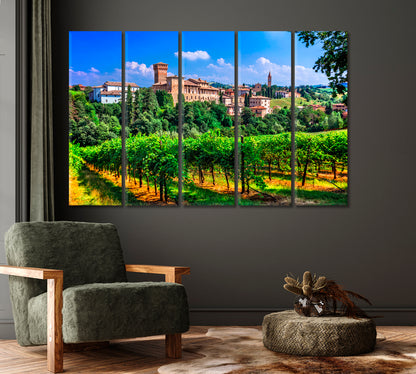 Medieval Castles in Italy Emilia Romagna Canvas Print-Canvas Print-CetArt-1 Panel-24x16 inches-CetArt