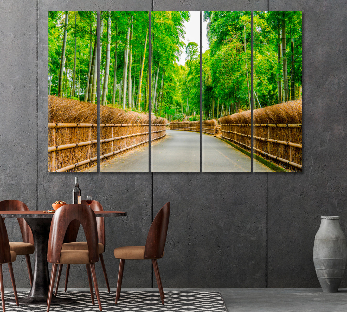 Bamboo Forest Canvas Print-Canvas Print-CetArt-1 Panel-24x16 inches-CetArt