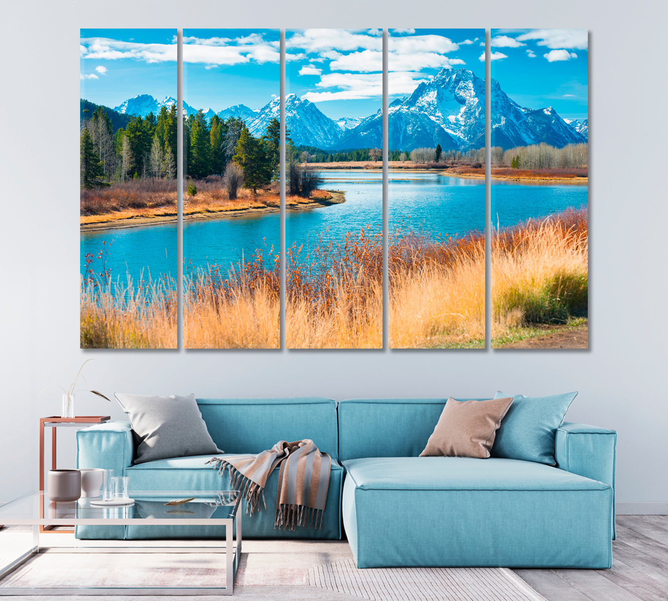 Grand Teton National Park Wyoming USA Canvas Print-Canvas Print-CetArt-1 Panel-24x16 inches-CetArt