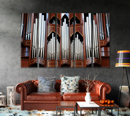 Organ at Christ Church Victoria Canada Canvas Print-Canvas Print-CetArt-1 Panel-24x16 inches-CetArt