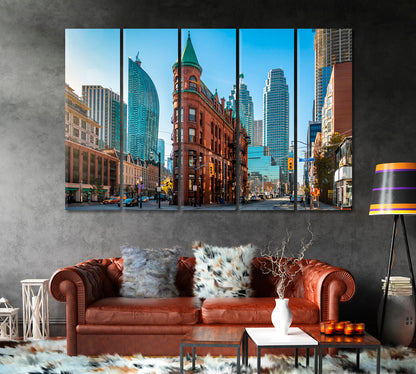 Historic Building Gooderham Toronto Canada Canvas Print-Canvas Print-CetArt-1 Panel-24x16 inches-CetArt