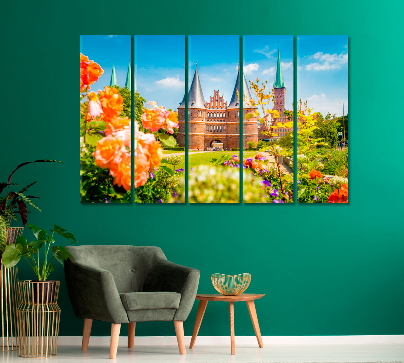 Museum Holstentor Gate Lubeck Germany Canvas Print-Canvas Print-CetArt-1 Panel-24x16 inches-CetArt