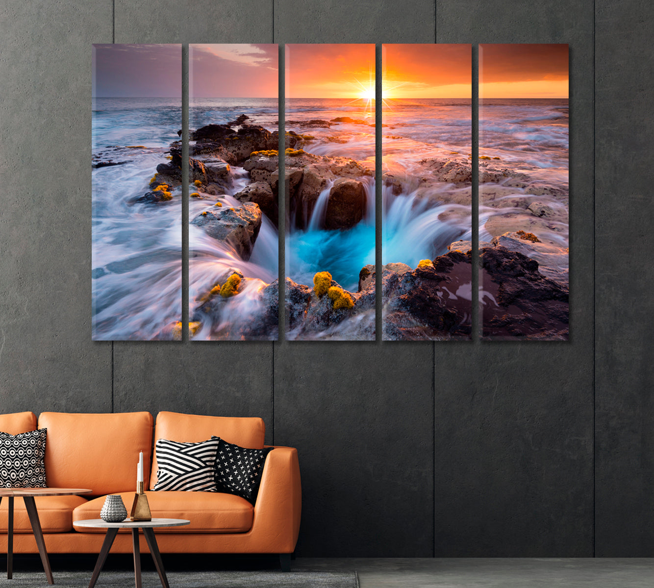 Pools of Paradise During Sunset at Coast Hawaii Canvas Print-Canvas Print-CetArt-1 Panel-24x16 inches-CetArt