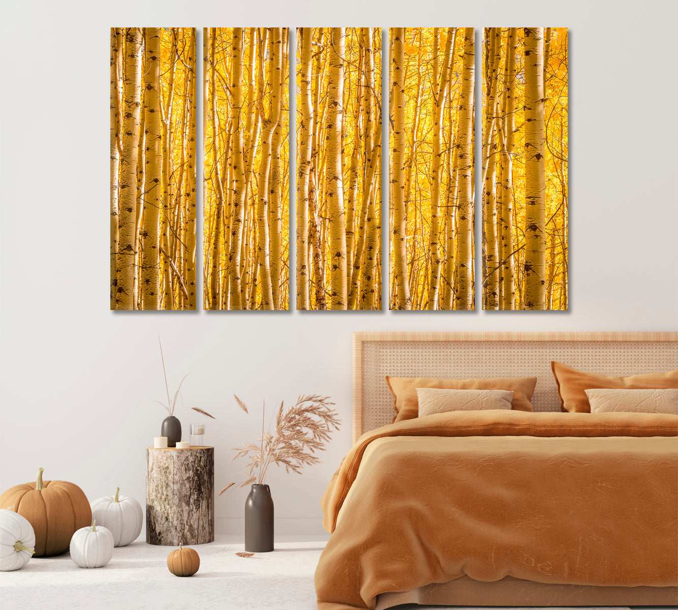 Autumn Yellow Aspen Trees in Uncompahgre National Forest Colorado Canvas Print-Canvas Print-CetArt-1 Panel-24x16 inches-CetArt