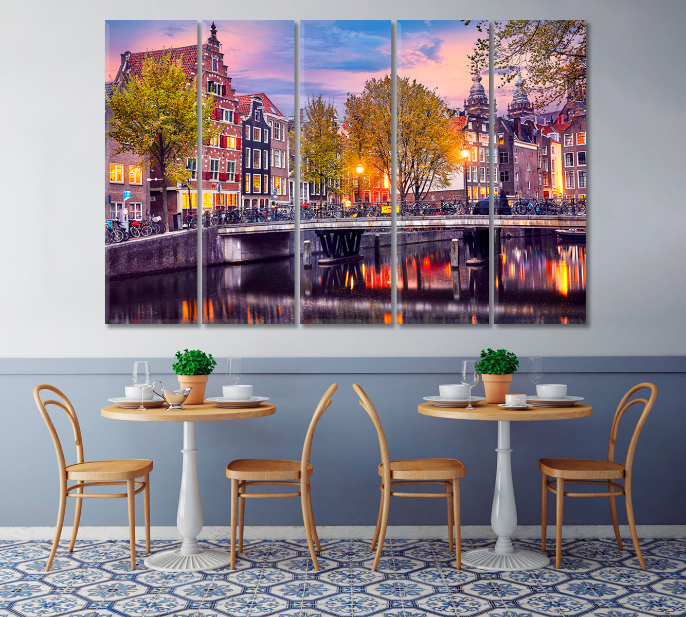 Red Light District Amsterdam Netherlands Canvas Print-Canvas Print-CetArt-1 Panel-24x16 inches-CetArt