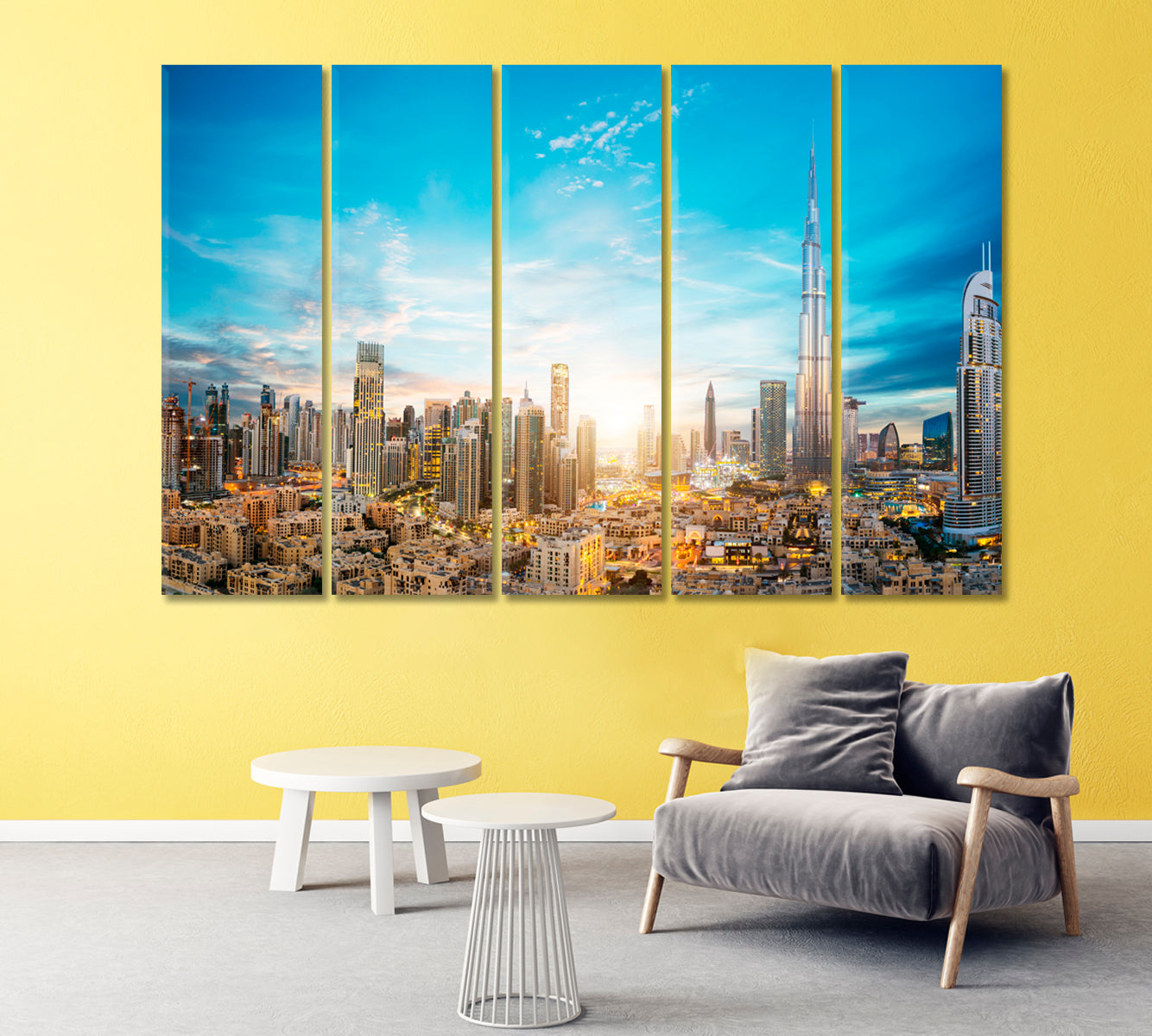 Futuristic Architecture Dubai United Arab Emirates Canvas Print-Canvas Print-CetArt-1 Panel-24x16 inches-CetArt