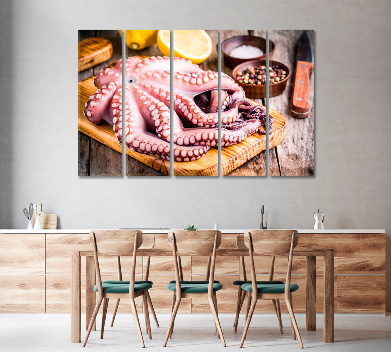 Fresh Octopus Canvas Print-Canvas Print-CetArt-1 Panel-24x16 inches-CetArt