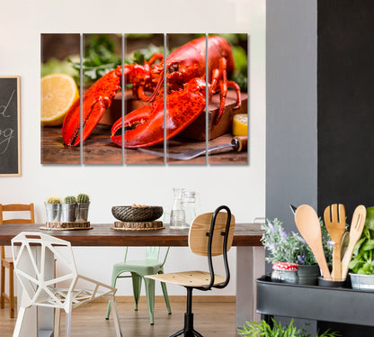 Boiled Lobster Canvas Print-Canvas Print-CetArt-1 Panel-24x16 inches-CetArt