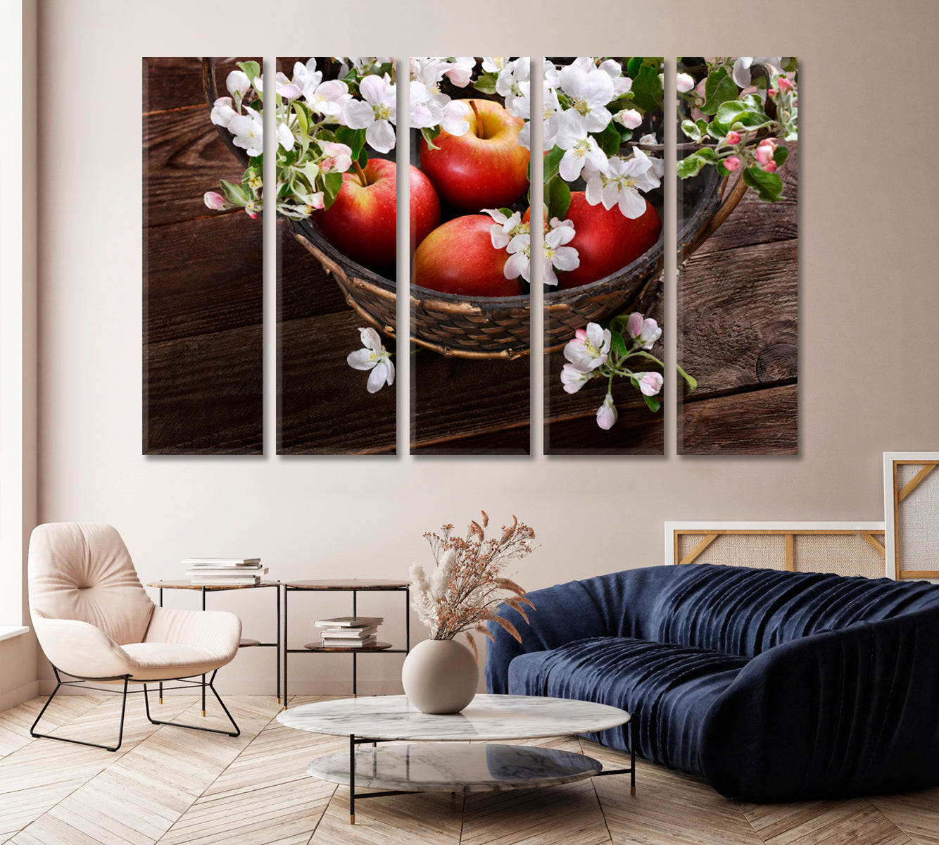 Ripe Red Apples Canvas Print-Canvas Print-CetArt-1 Panel-24x16 inches-CetArt