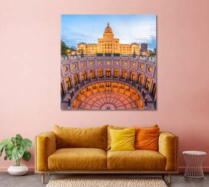 Texas State Capitol Building Canvas Print-Canvas Print-CetArt-1 panel-12x12 inches-CetArt